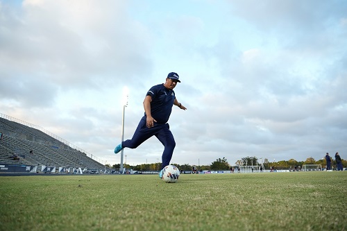 Soccer Player kicking
